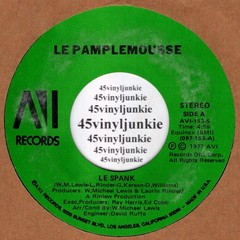 Le Pamplemousse NM disco 45 rpm “Le Spank” on AVI Records
