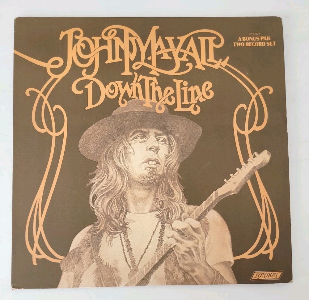 John Mayall “Down The Line” 2Lps London Records 1972 BP 618/9 Original Ex/Vg+