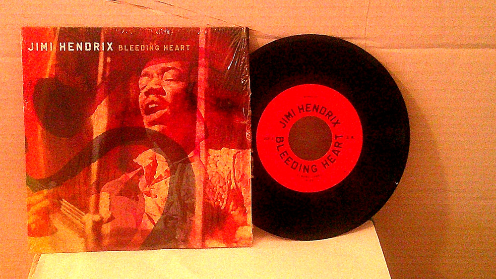 Jimmy Hendrix,Legacy,”Bleeding Heart”US,7″45 w P/S,2010, In Shrink, psych, Mint