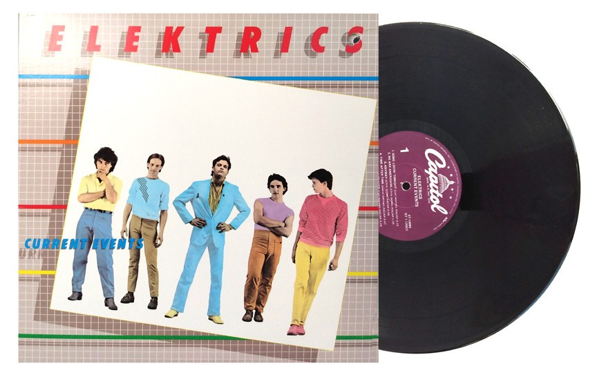ELEKTRICS CURRENT EVENTS 12″ Album ’80 Synth-Pop New Wave Rock DISC MINT- !