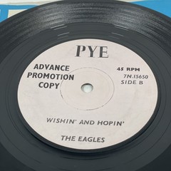 The Eagles Write Me A Letter 7” Promo Single Vinyl Record 45rpm Wishin And Hopin
