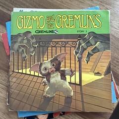Lot of 5: Gremlin Adventures Read-Along Storybooks with Records 45 RPM 1984 READ