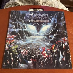 Saxon “Rock The Nation” 12 X 12 Promo Poster Flat LP