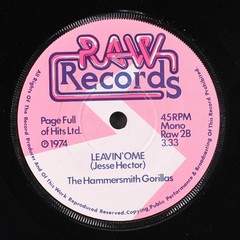 HAMMERSMITH GORILLAS: you really got me RAW 7″ Single 45 RPM United Kingdom