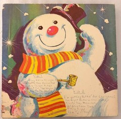 FROSTY THE SNOWMAN – THE CAROLEER SINGERS AND ORCHESTRA – VINYL LP X1714 – VG