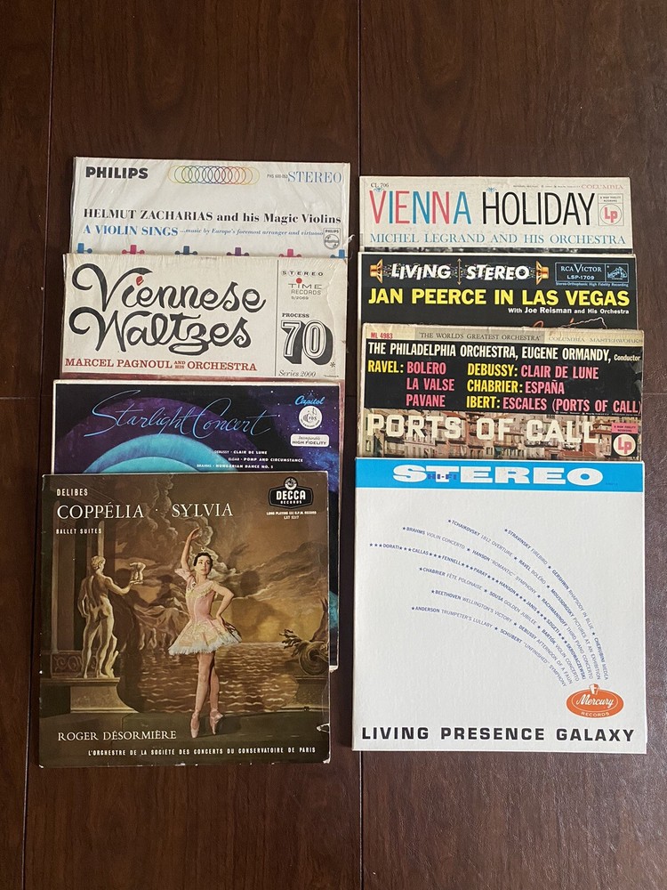 Lot of 8 Classical Records – See Notes for Record Labels, Titles, Notes (D)