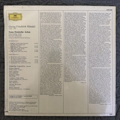 Georg Friedrich Händel Neun Deutsche Arien LP 1977 Deutsche Grammophon 2536 380