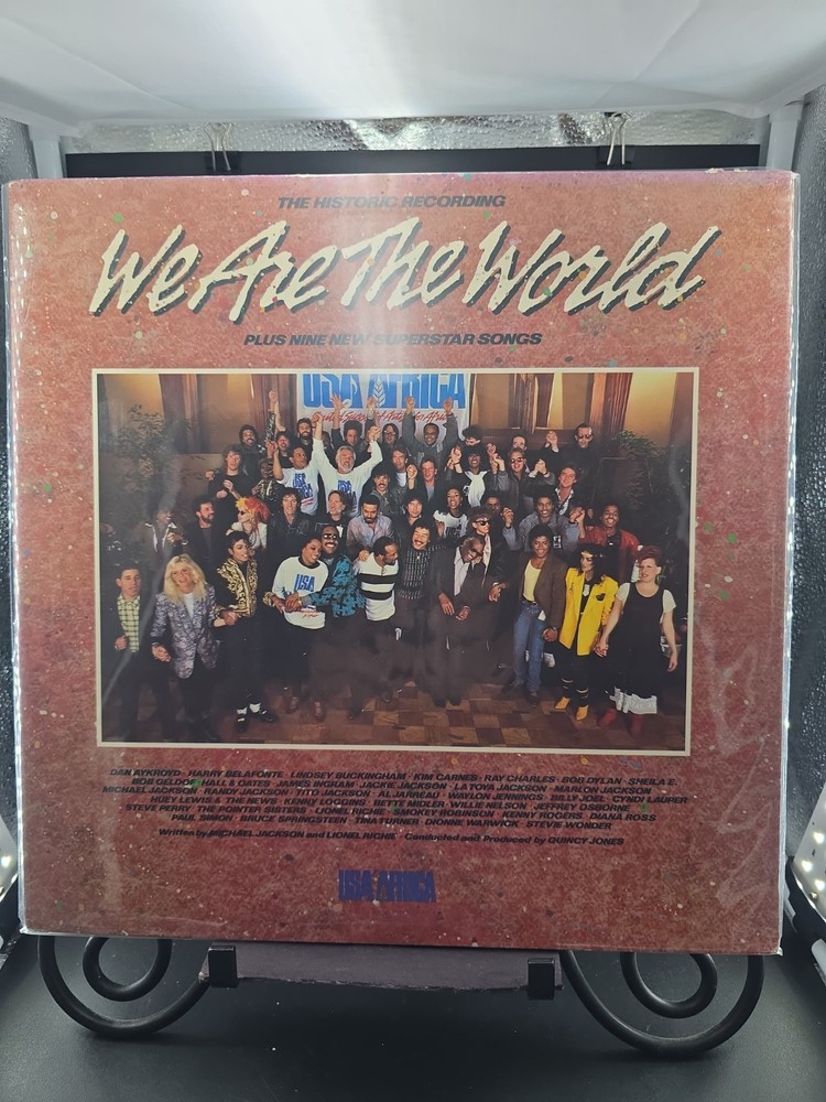 WE ARE THE WORLD Original Charity LP COVER ONLY ***NO VINYL***