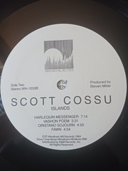 SCOTT COSSU – ISLANDS – 1984 WINDHAM HILL RECORDS VINYL ALBUM – (VG/VG+)