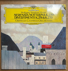 Wolfgang Amadeus Mozart Serenata Notturna K.239 Divertimenti K.251 & K.270 LP