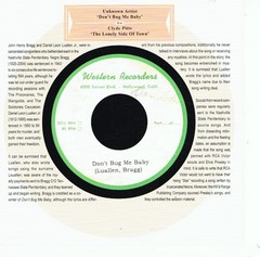 Unknown – DONT BUG ME BABY b/w CLYDE PITTS – LONELY SIDE OF TOWN (50s ROCKABILLY