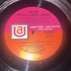 John Barry On Her Majesty’s Secret Service 12″ Vinyl LP Stereo UAS 5204