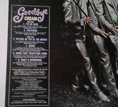 CREAM Goodbye 1969 ATCO LP Record with POSTER Eric Clapton CLEANED & TESTED