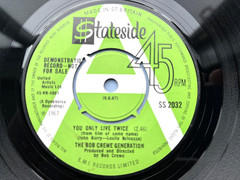 BOB CREWE GENERATION YOU ONLY LIVE TWICE 1967 UK DEMO VINYL 7″ BOND JOHN BARRY