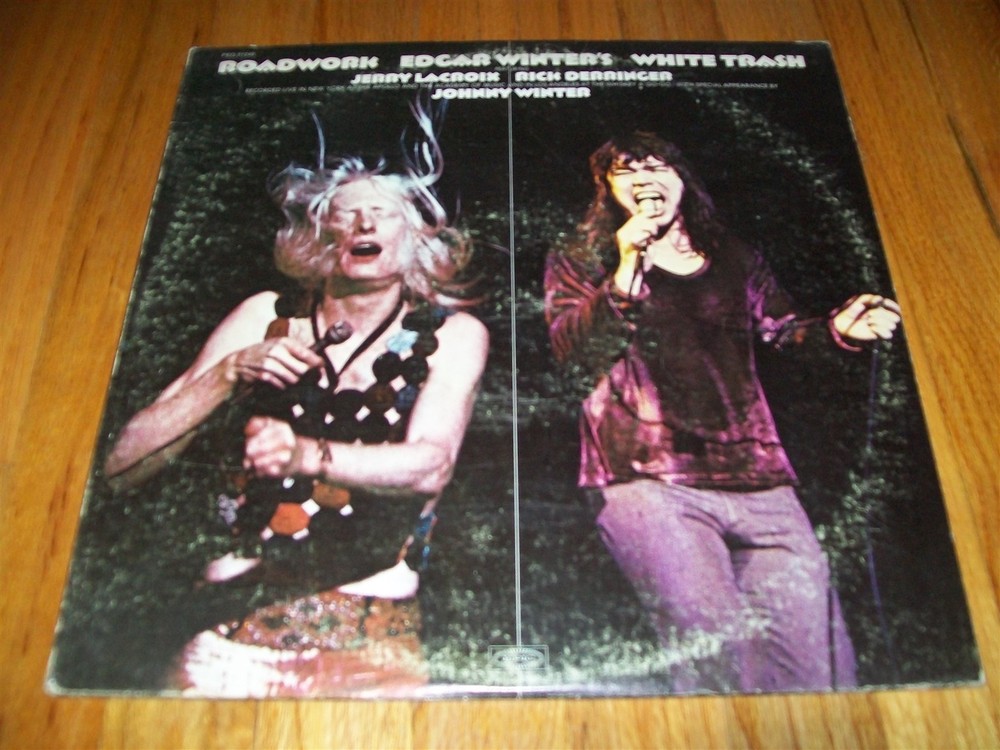 EDGAR WINTER – WHITE TRASH / ROADWORK 2-LP SET JOHNNY WINTER VERY GOOD CONDITION