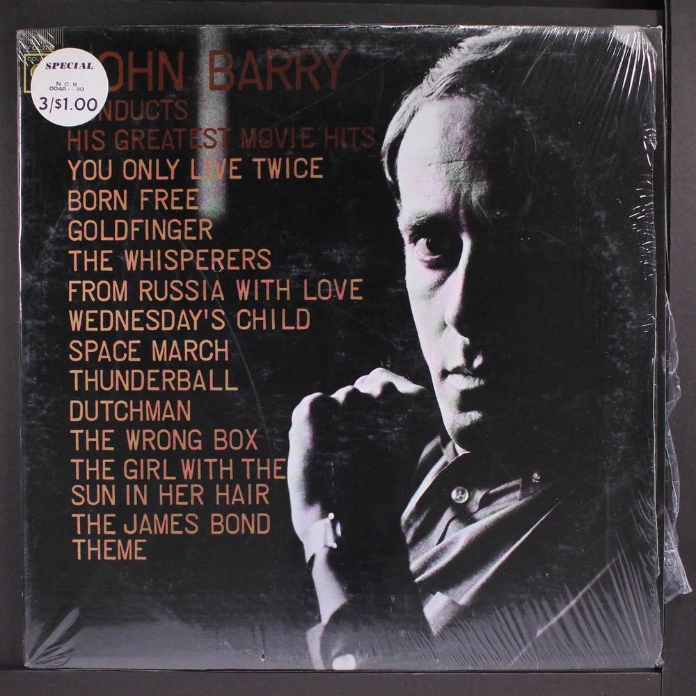 JOHN BARRY: conducts his greatest movie hits COLUMBIA 12″ LP 33 RPM