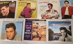 45 RPM RECORD PICTURE SLEEVE ELVIS PRESLEY LOT Of 11 Vinyl 7 Inch Shook Up READ