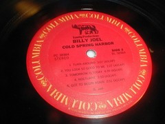 Billy Joel COLD SPRING HARBOR Columbia RE LP 1983 Folk Pop Rock Ballad Piano Man
