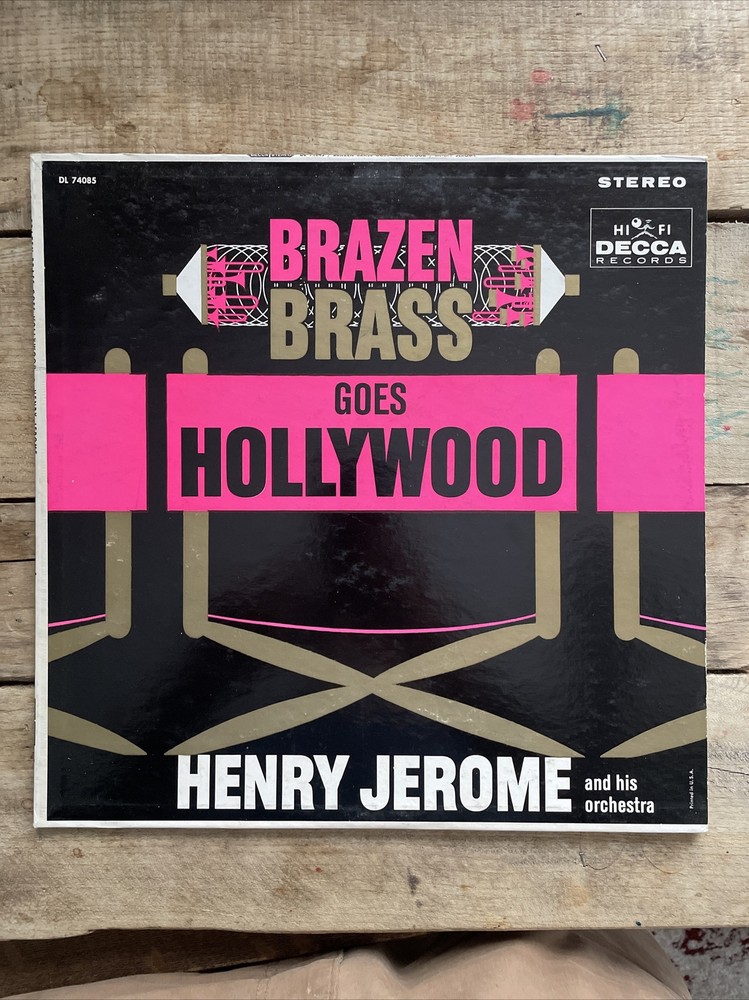 Decca DL-74085 Henry Jerome And His Orchestra – Brazen Brass Goes Hollywood 1961