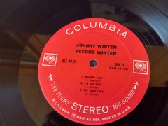JOHNNY WINTER Gatefold SECOND WINTER , Blank Label – Columbia KCS 9947