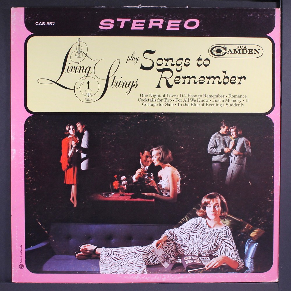 LIVING STRINGS: play songs to remember RCA 12″ LP 33 RPM