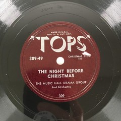 Vtg Tops for Tots Records Frosty the Snowman & The Night Before Christmas 78 RPM