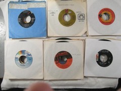 record lot 45 rpm VG+/NM- 100 vinyl w/ sleeves Pop hits 70s/80s FREE SHIP 5L