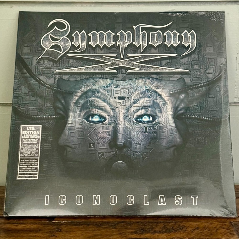 Symphony X Iconoclast 2x LP Silver Vinyl 180G Nuclear Blast 2011 Poster