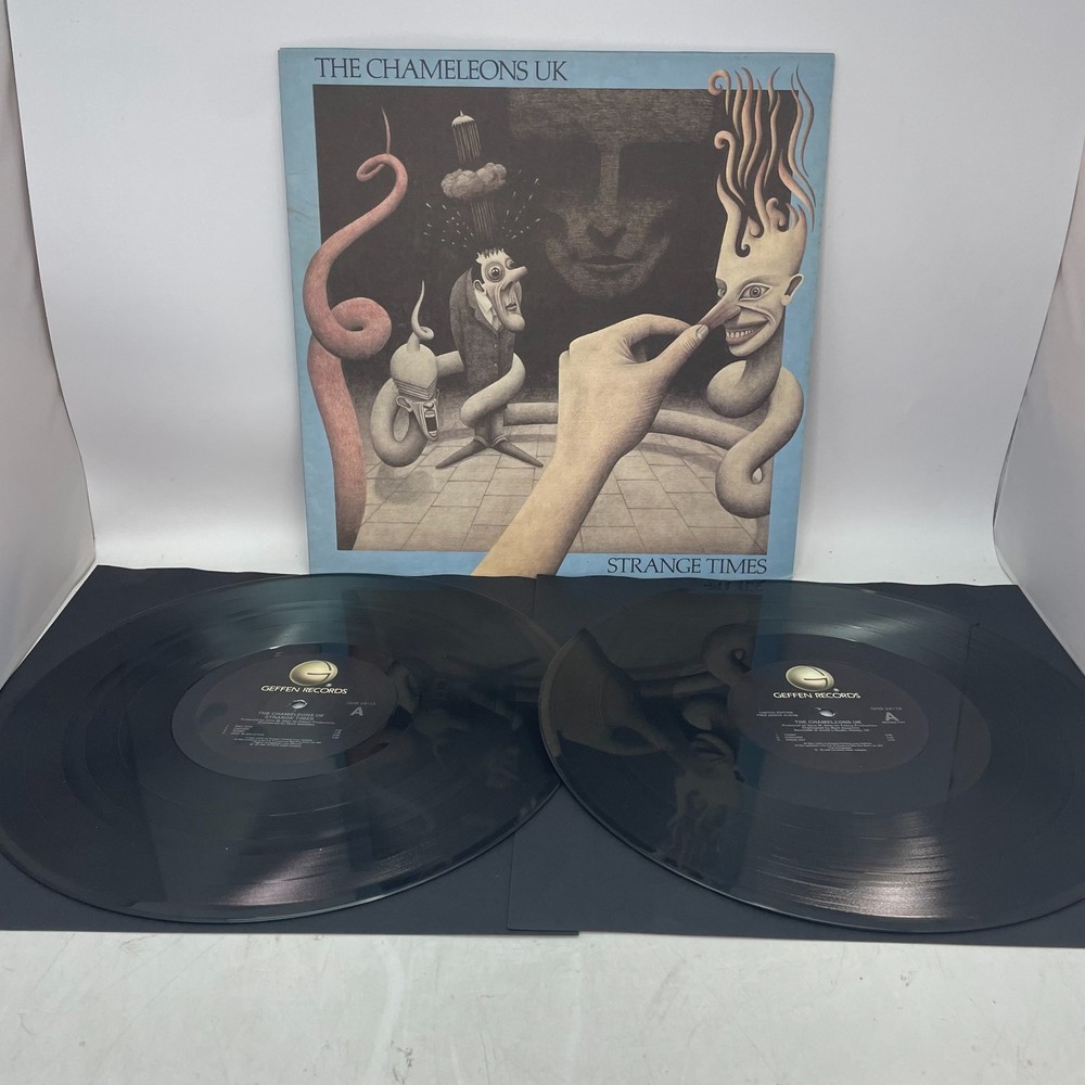 The Chameleons UK Strange Times Vinyl 2xLP OG US 1986 Pressing VG+/VG+ RARE!