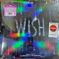 Disney WISH Soundtrack Target Exclusive Blue Splatter Vinyl LP NEW Sealed 2023