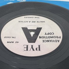 The Eagles Write Me A Letter 7” Promo Single Vinyl Record 45rpm Wishin And Hopin