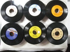 record lot 45 rpm VG+/NM- 125 vinyl NO sleeves pop hits 70s/80s FREE SHIP 5Q