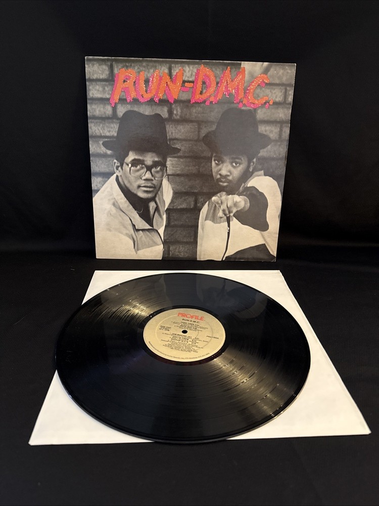 1st – 1984 -Run-D.M.C. – self titled debut vinyl LP Profile Records excellent/EX
