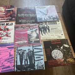 Lot Of 12 Punk Rock 7″/45 Vinyl Single Records -Blanks 77, TKO,Rip Off Records