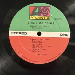 CROSBY STILLS NASH 1972 Atlantic AT/AB Reissue SD8229 1841 Broadway Folk Rock EX