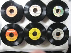 record lot 45 rpm VG+/NM- 125 vinyl NO sleeves pop hits 70s/80s FREE SHIP 5Q