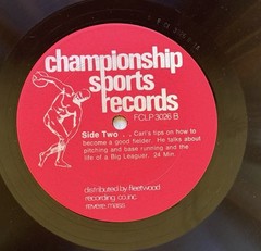 Curt Gowdy Talks With Carl Yastrzemski Vinyl-LP Record Fleetwood 1968 FCLP 3026
