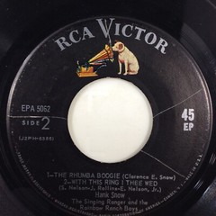 Hank Snow 45 rpm Vinyl Record I’m Moving On RCA Victor
