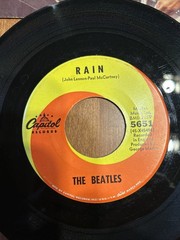 The BEATLES Paperback Writer/Rain 45 rpm Pic SLEEVE 1966 VG+- Scranton Pressing