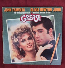 *VINTAGE* 1978 Grease Original Movie Soundtrack 2 LP Vinyl Record Set RSO