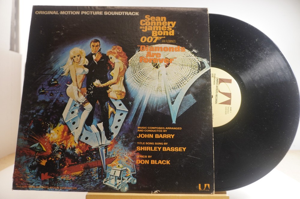 John Barry Soundtrack LP 007 Diamonds Are Forever on UA