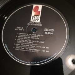 Jack Jones in Hollywood (33rpm/12″/Vinyl LP) Kapp Records KS 3590 Stereo
