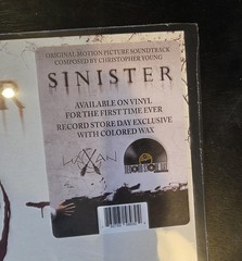 Sinister OST Vinyl LP Haxan/Terror Vision RSD Car Fire Red Variant