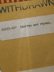 BBC Transcription BBC Series For Schools STORIES AND RHYMES RARE 1966