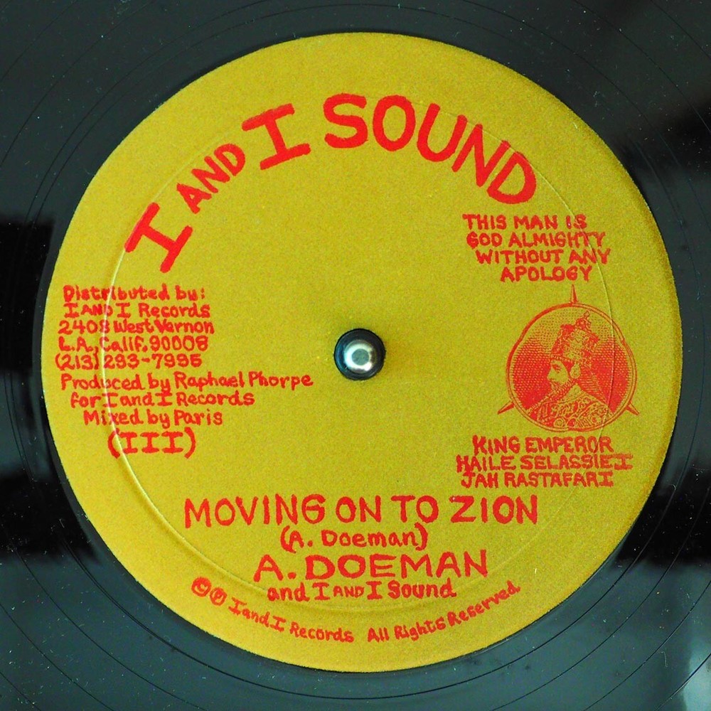A. Doeman – Moving on to Zion [New Vinyl Record 10″ Single]