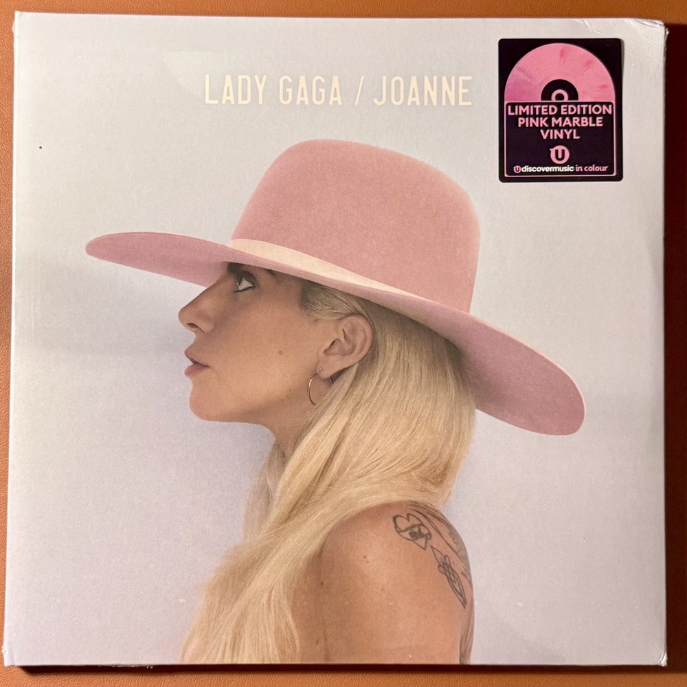 LADY GAGA JOANNE Exclusive Pink Marble Vinyl New Sealed Good+