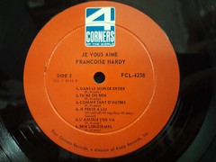 FRANCOISE HARDY Je Vous Aime LP U.S. pressing 1966 Chanson Ye-Ye Great!