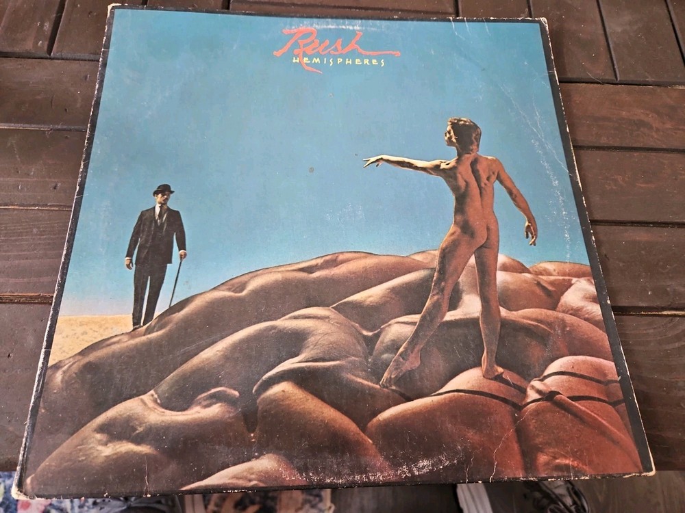 Rush Hemispheres Vinyl LP Record SRM-1-3743 1978 1st Issue VG-