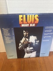 VTG 1977 Elvis Presley Moody Blue 12″ Blue Vinyl LP RCA Victor album