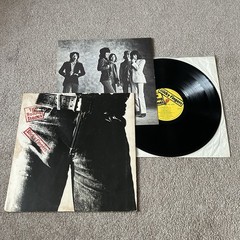The Rolling Stones – Sticky Fingers Vinyl Record FIRST UK Pressing 1971 Zip